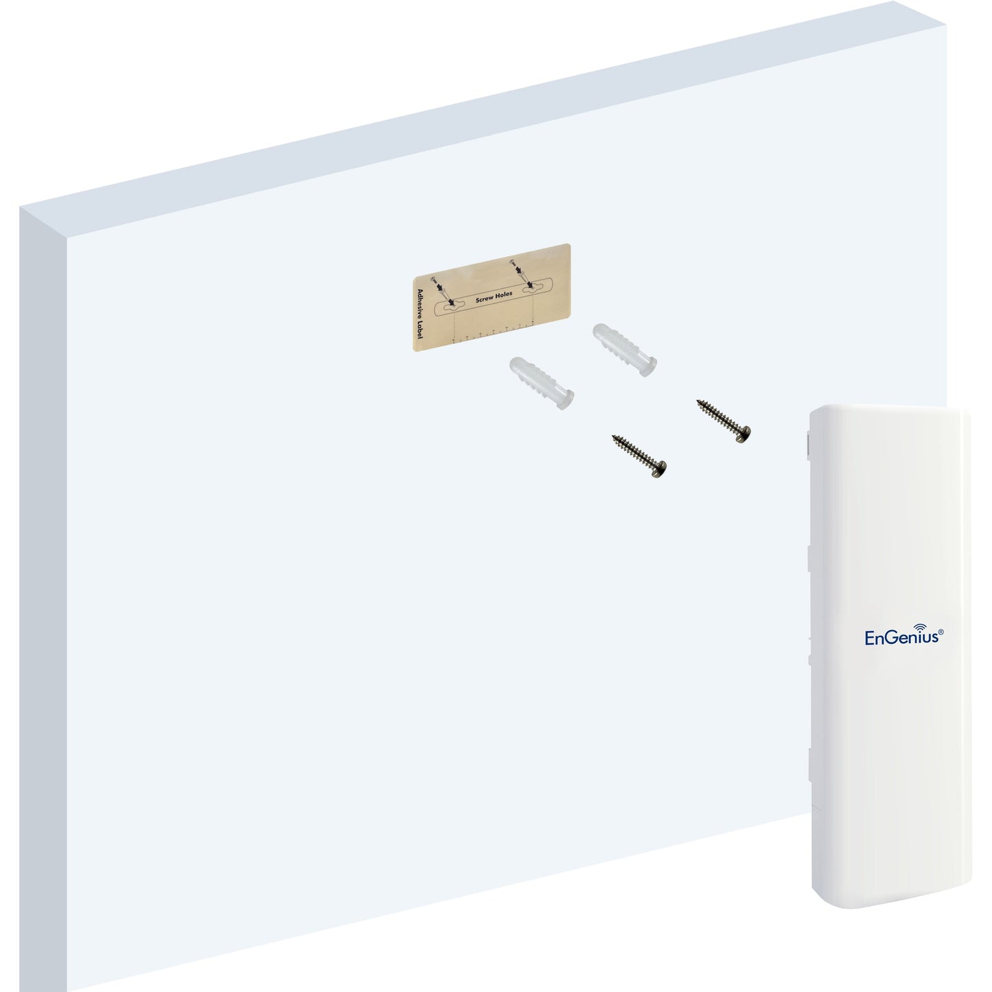 EOC600 : Pont Wi-Fi 6 double radio 2×2 5 GHz à large bande pour extérieur avec antenne 16 dBi intégrée