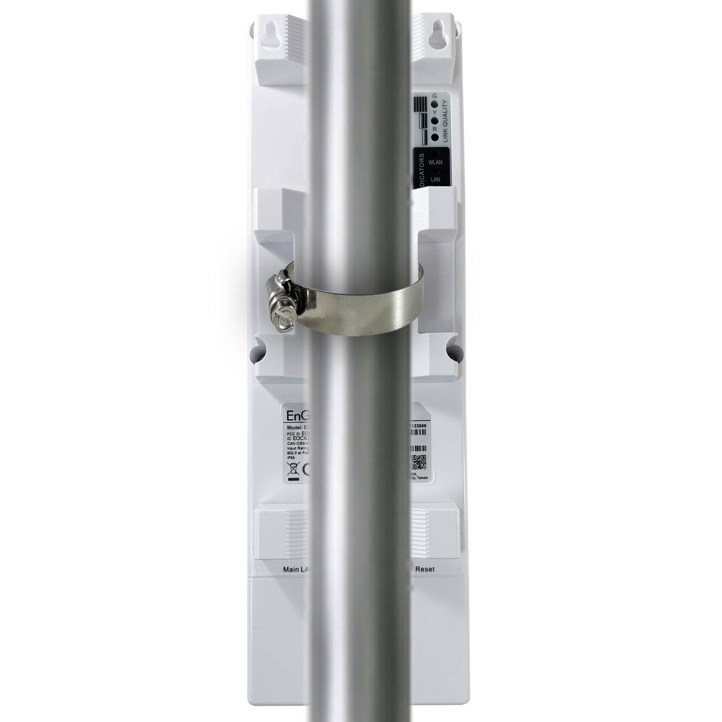 EOC600 : Pont Wi-Fi 6 double radio 2×2 5 GHz à large bande pour extérieur avec antenne 16 dBi intégrée